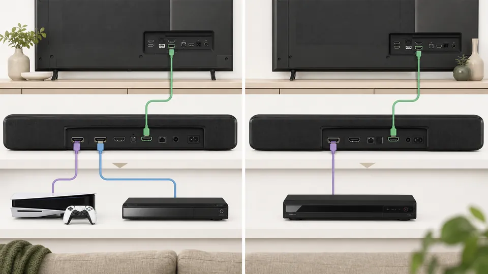違い3：HDMI入力と接続できる機器のイメージ画像