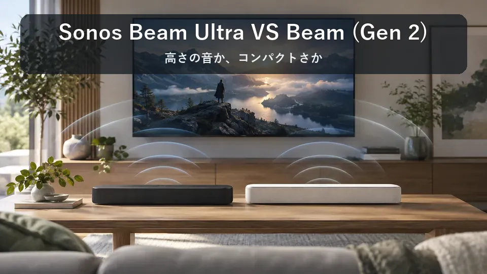 Sonos Beam UltraとBeam（Gen 2）の違いを比較｜どっちを選ぶ？音・設置・接続で判断